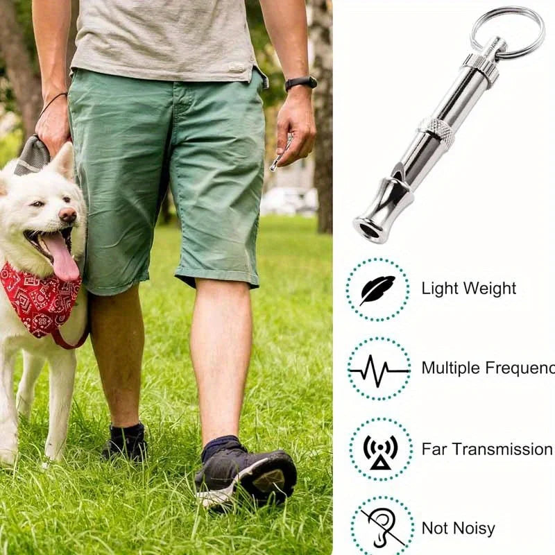1/2Pcs Dog Whistle To Stop Barking, Adjustable Sound Pitch Dog Whistle