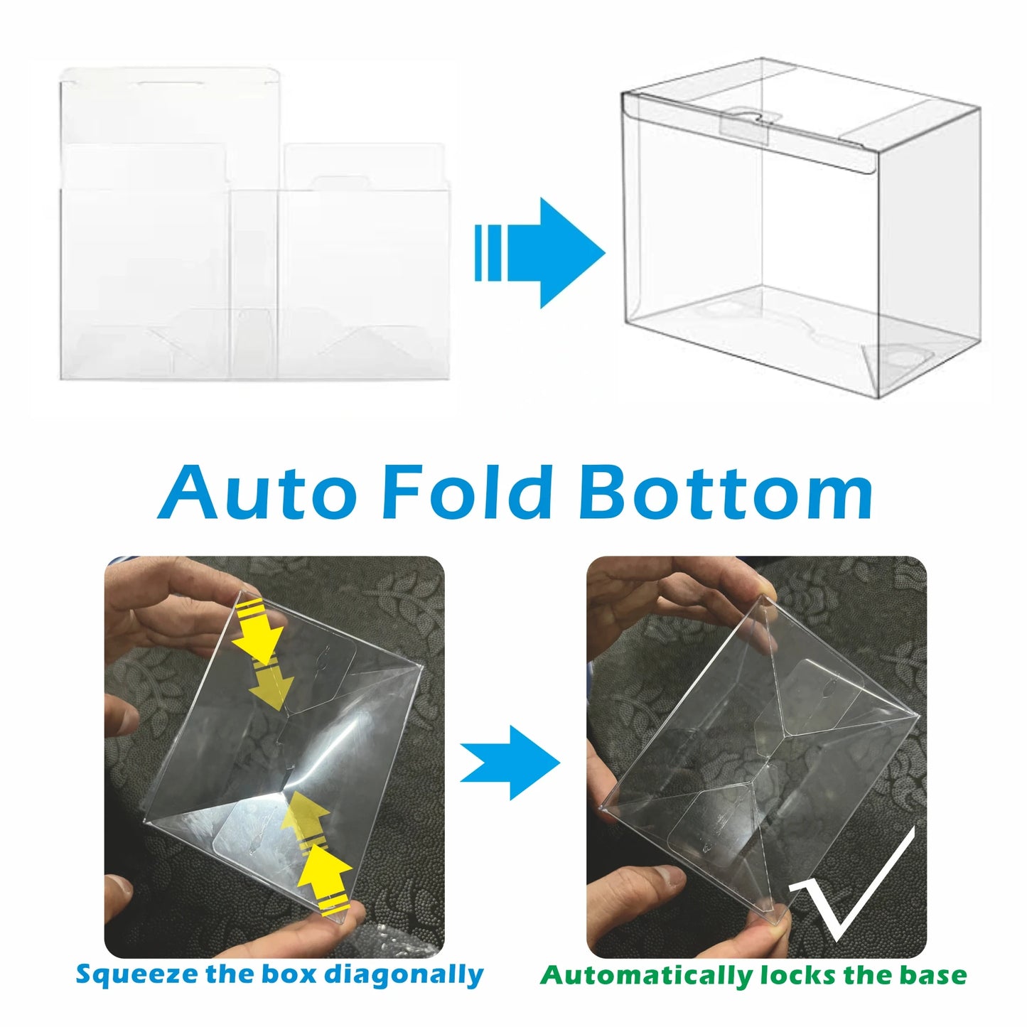 5/10PCS PET Elite Trainer Box Case Protectors Clear Display Case -