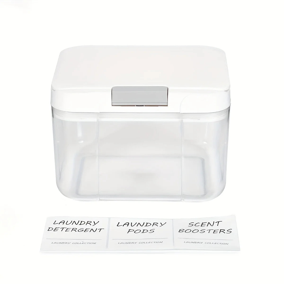 Laundry Pod Holder with Lid Laundry Pod Container,Sealed and Automatic