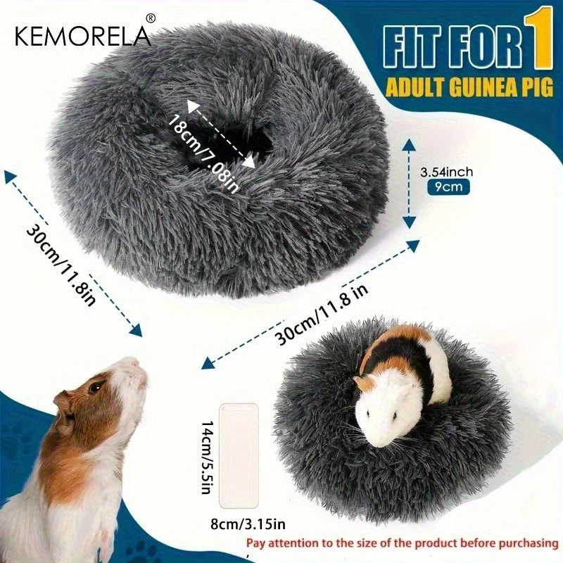 1PCS Ultra-Soft Plush Pet Nest Cozy Warm Hamster Sleeping Bed Non-Slip