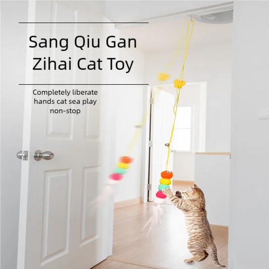 Interactive Cat Toy Hanging Simulation Teaser Wand Kitten Self-Play