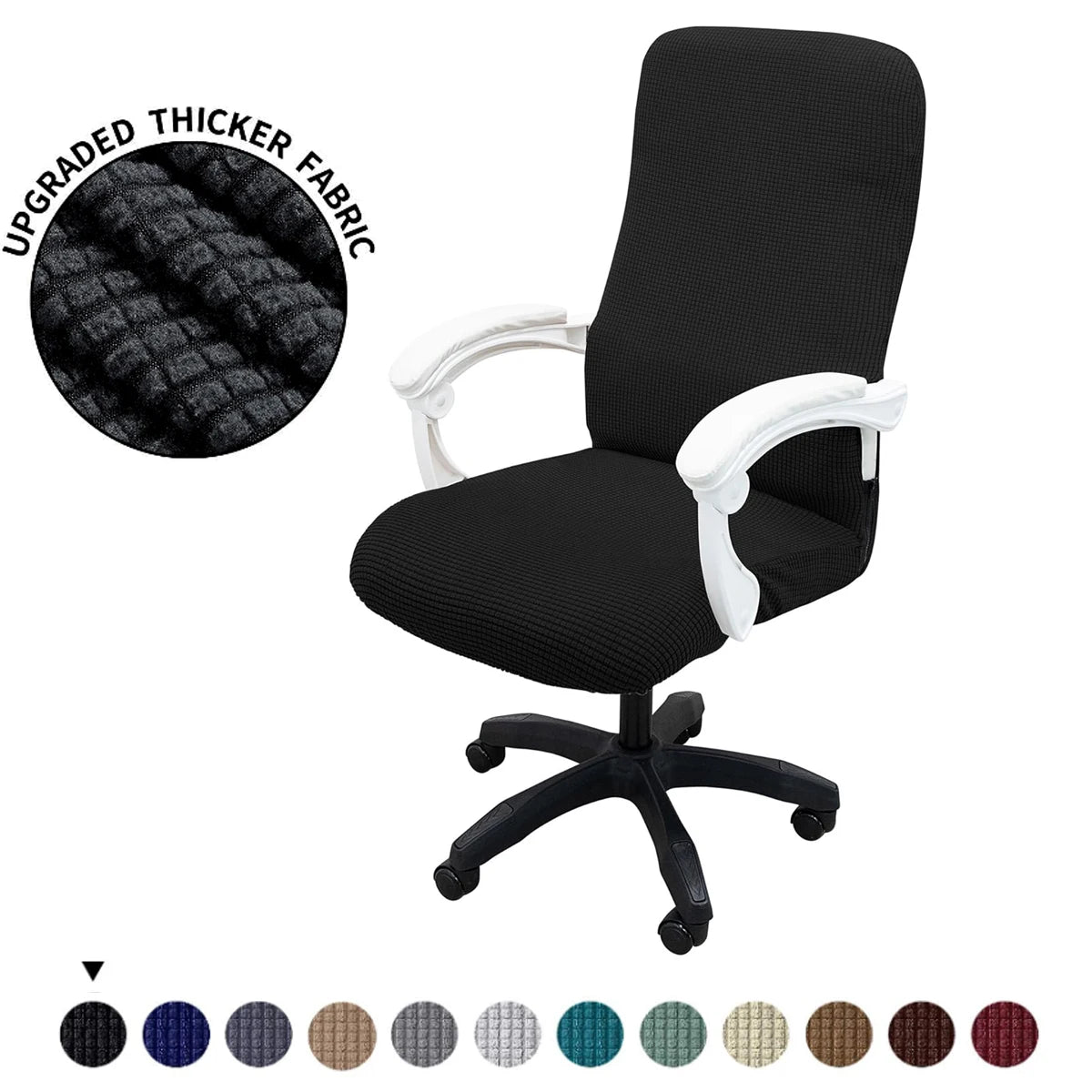 Thickened Jacquard Stretchable Computer Office Chair Covers Dustproof