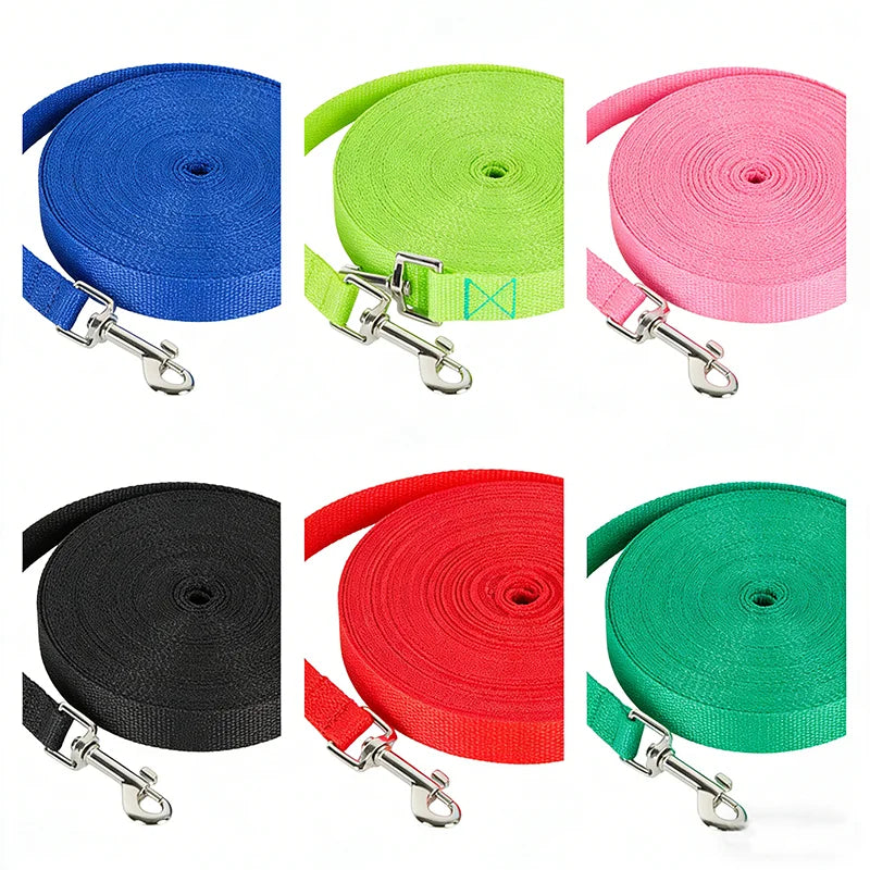 Extra Long Multicolor Nylon Pet Training Leash for Dogs Durable