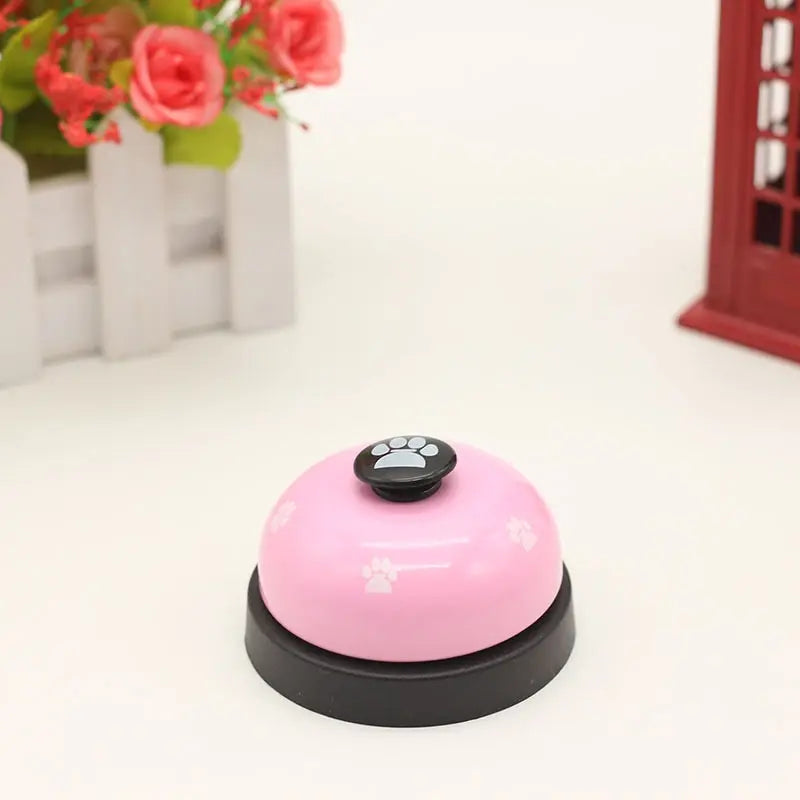 1pc Pet Toy Training Dinner Small Bell Footprint Dog Toys for Teddy