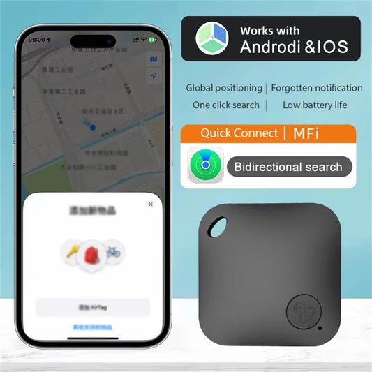 Smart Bluetooth GPS Tag Tracker Work with Android IOS APP Anti Lost