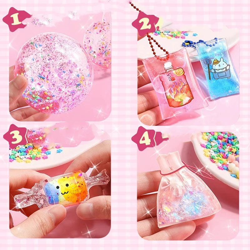 PET Nano Glue Kneading Music Blowing Bubble Full Set Of Nano Tape