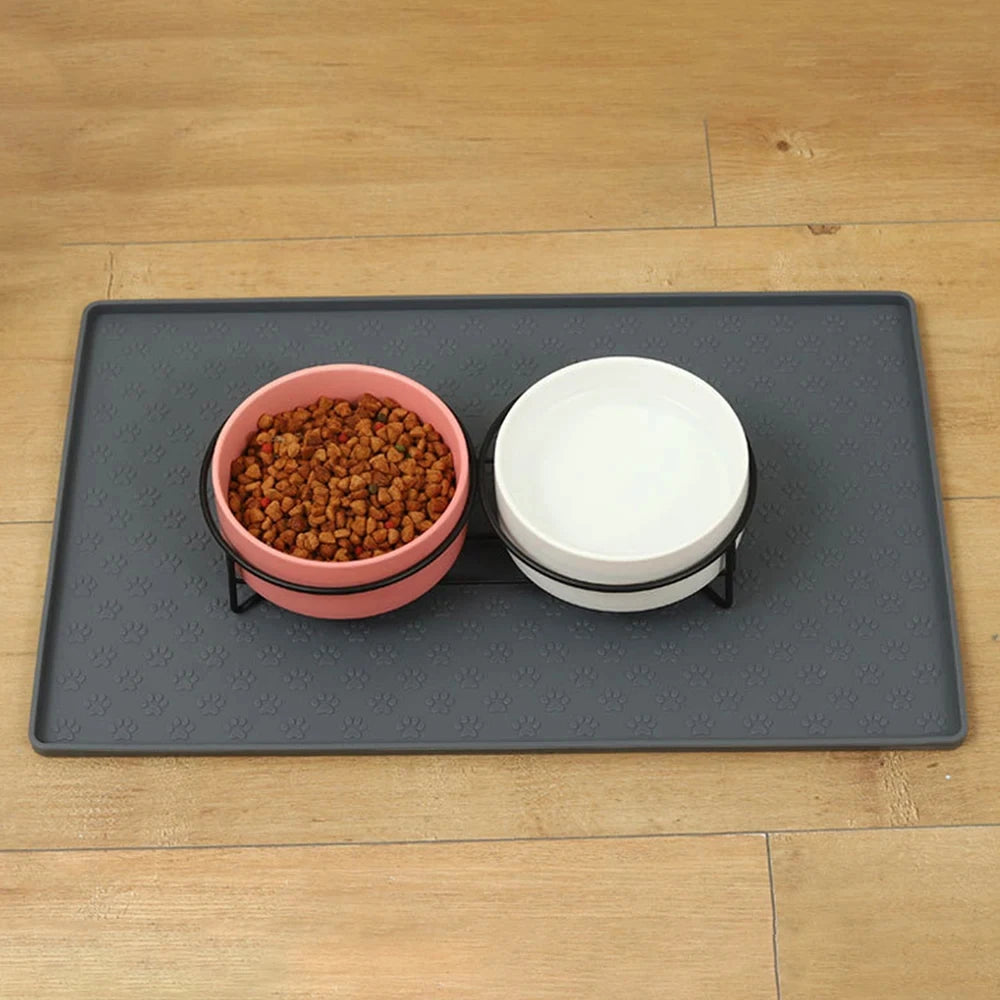 Pet Placemat Nonspill Easy to Clean Foldable Cat and Dog Feeding Mat