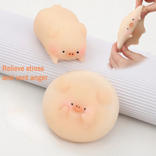 Cute Little Pink Pig Squeeze Toys Pink Piglet Stress-relieving and