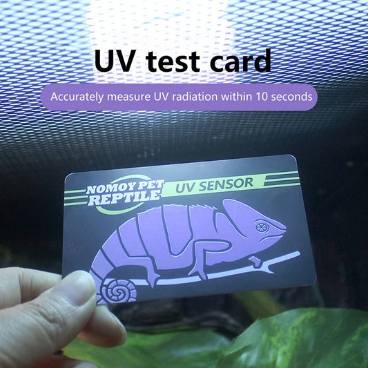 Reptile UVB Light Lamp Bulb Test Card UV Tests Paper Tester Meter Pet