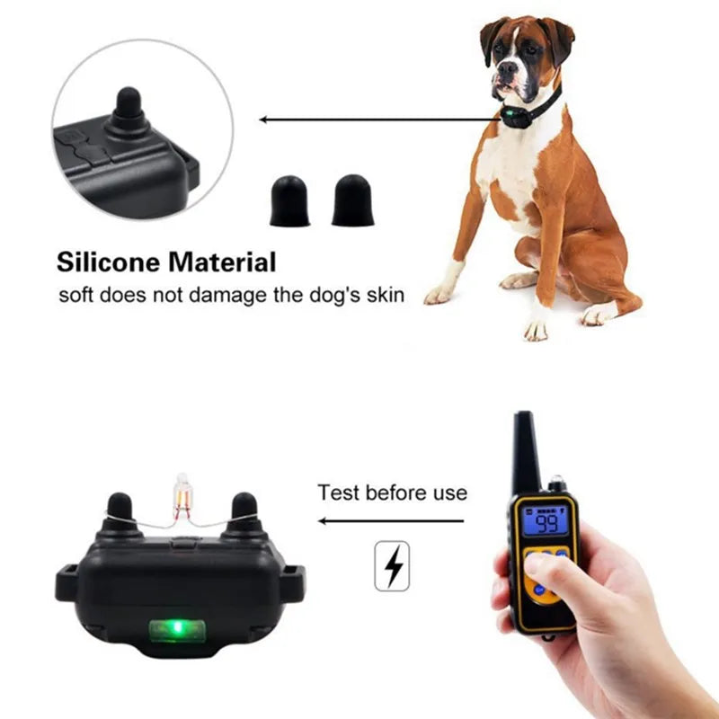 800m Electric Dog Training Collar Waterproof Pet Remote Control