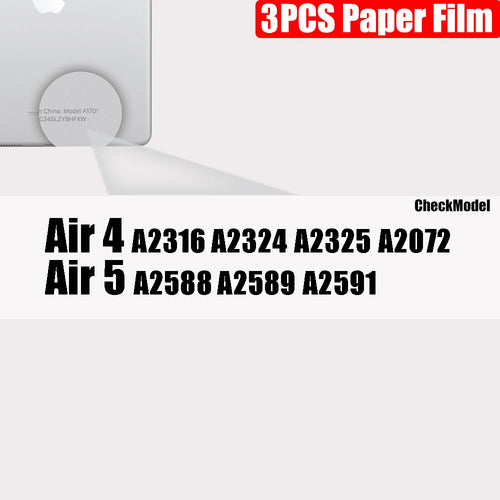 3Pcs Paper Feel Like Screen Protector For ipad 9th Generation 8 7 6