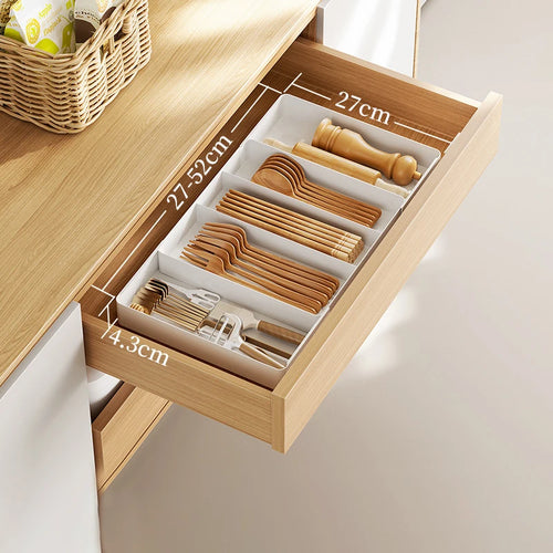 Expandable Drawer Organizer Versatile Adjustable Organizer Cutlery