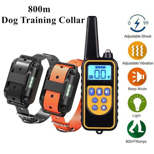 800m Electric Dog Training Collar Waterproof Pet Remote Control