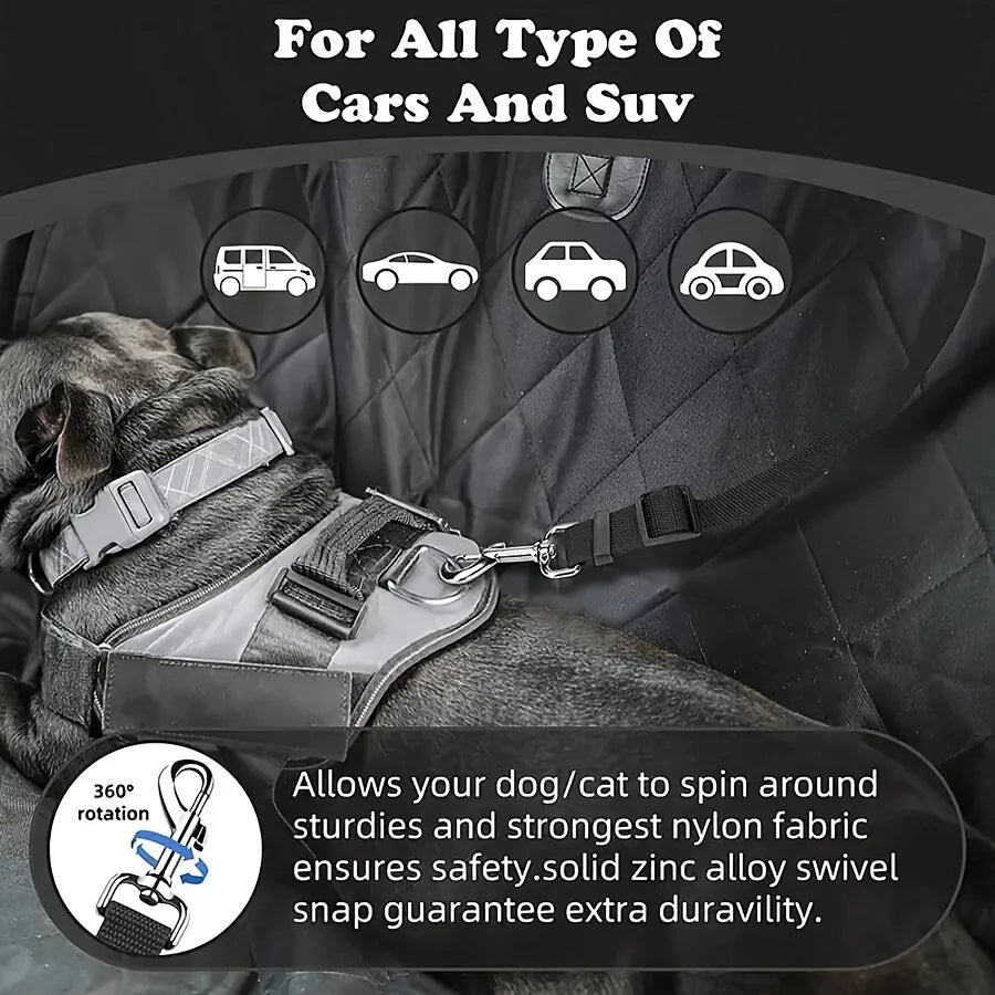 Dog Seat Belt for Vehicle Secure, Pet Car Tether Safety Leash for Dogs