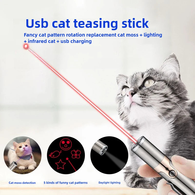 Enhanced Multifunctional Toy with USB Charging Infrared Laser Pattern