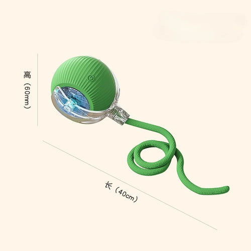 New Cat Interactive Ball Toys Silicone Automatic Rolling Ball With