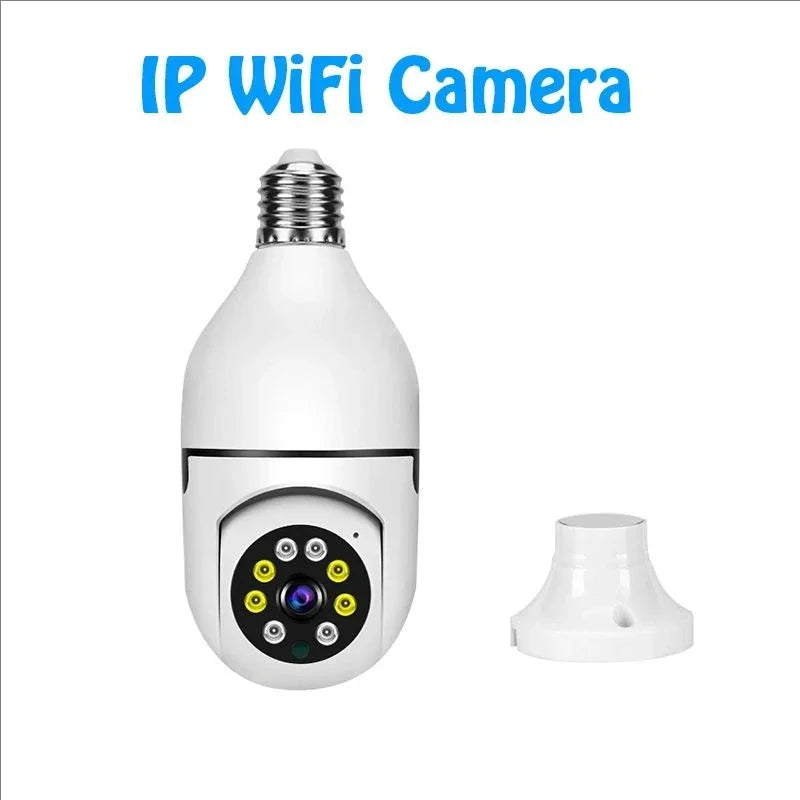 4G WiFi IP Camera E27 Bulb Camera 2MP Wireless Baby Monitor with AI