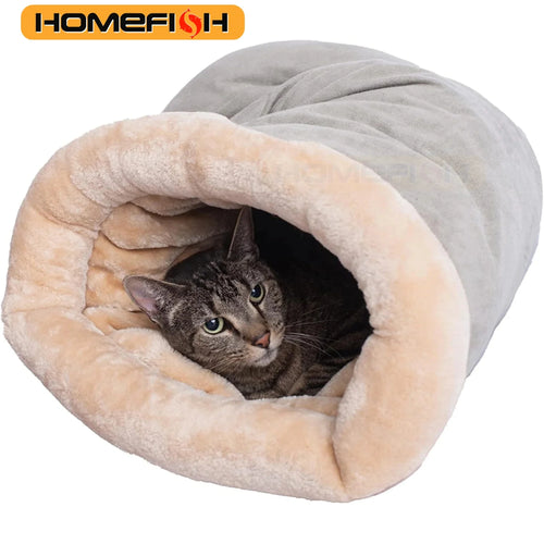 Autumn and Winter Cat Sleeping Bag Semi-enclosed Cat Nest Warm Small