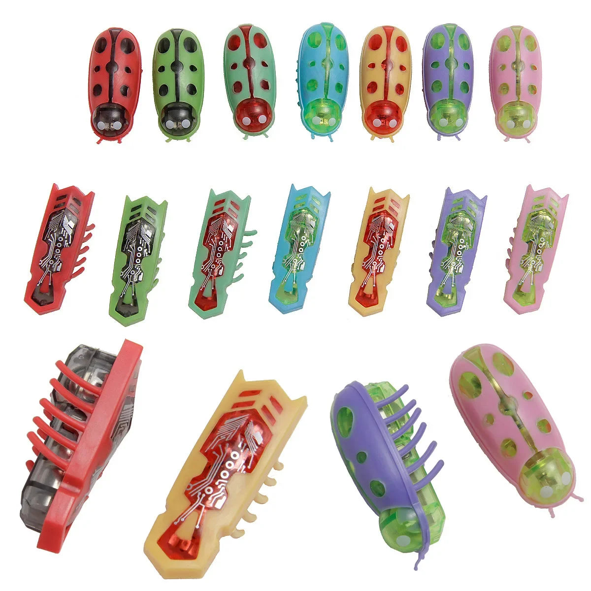 Mini Electric Bug Pet Dog Cat Toy Interactive Cute Ladybird Beetle