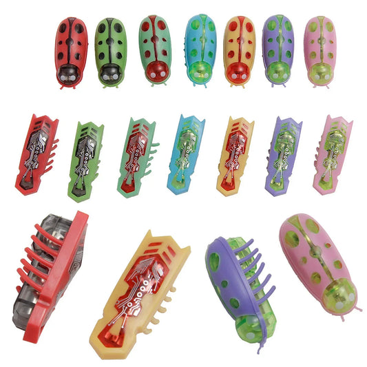 Mini Electric Bug Pet Dog Cat Toy Interactive Cute Ladybird Beetle