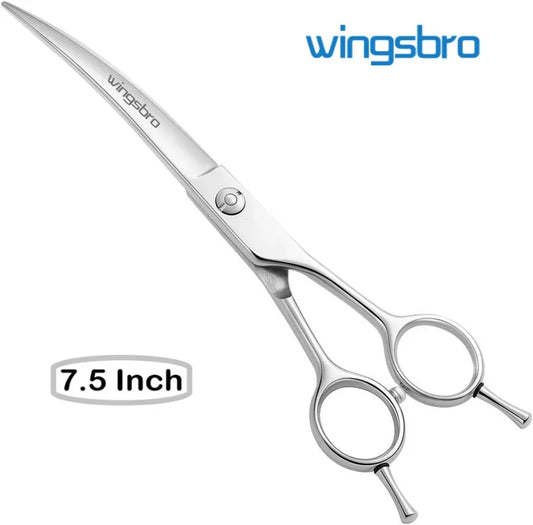 7.5" Curved Dog Grooming Scissors , Professional Pet Curved Scissors