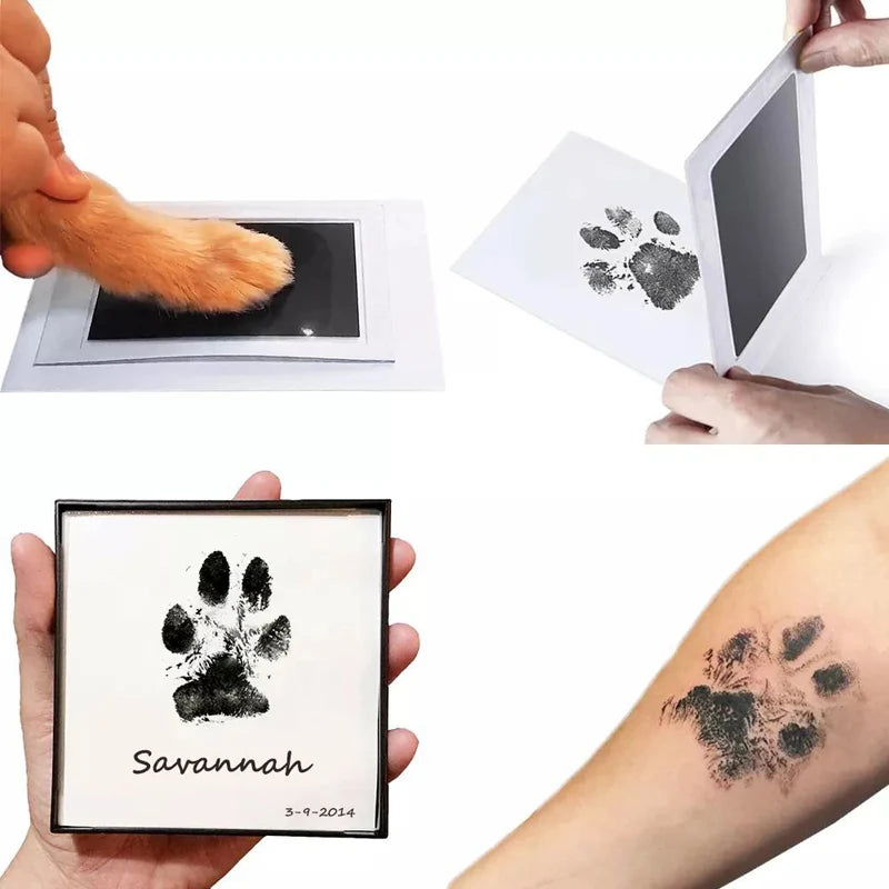 Pet Handprint Footprint Kit No Touch Cat Dog Paw Print Newborn Birth