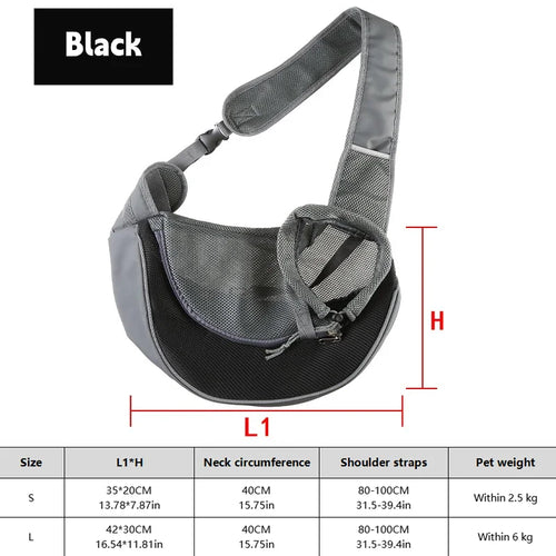 1Pc Dog out backpack,Dog Sling Carrier Breathable Mesh Travel