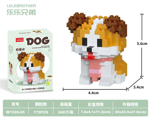 Hot Selling Particle Assembly Building Blocks Pet Cat Dog Assembly
