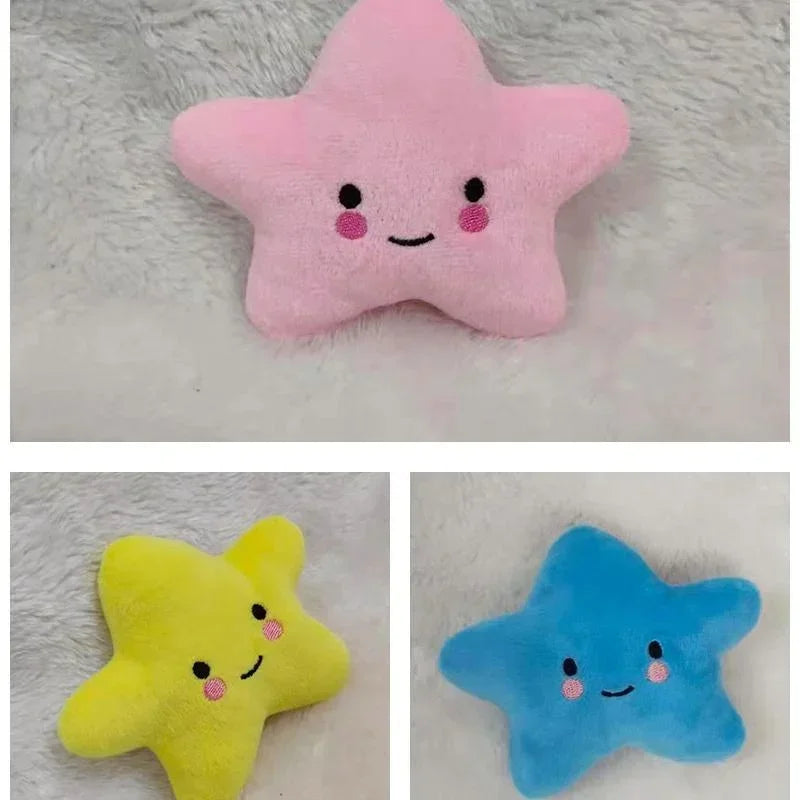 Pets Toys Plush Sounding Pentagram Toys Pets Chew Playing Fun Cute