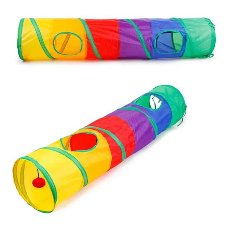 Cat Tunnel Pet Tube Collapsible Play Toy Indoor Outdoor Kitty Puppy