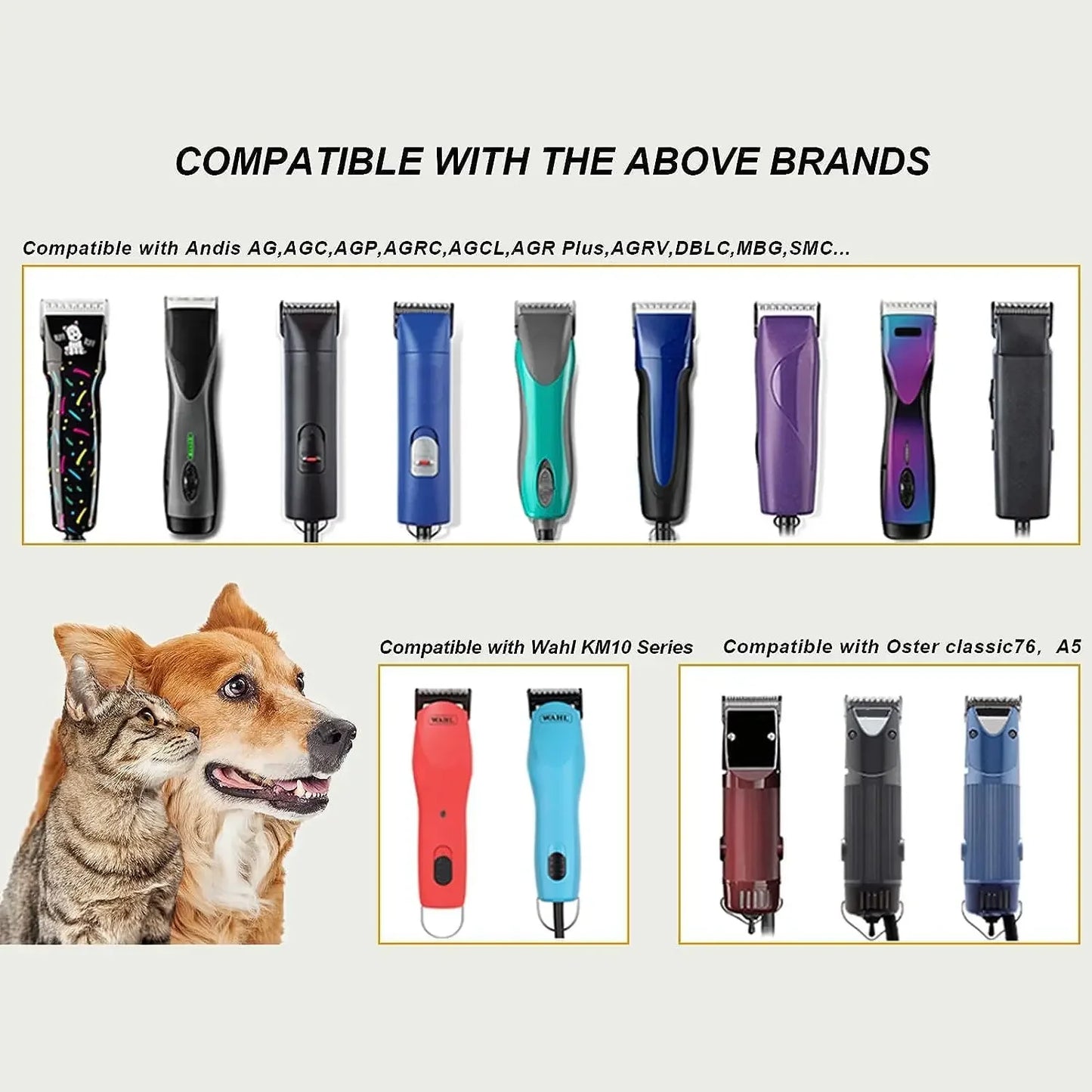 Detachable Animal wide Blade Compatible With Most Andis/Oster