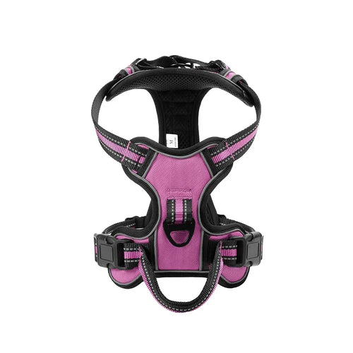 Adjustable Nylon Dog Harness Vest Reflective Soft Breathable No Pull