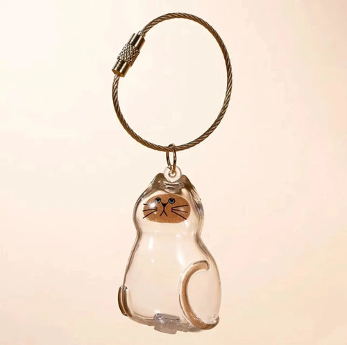 Cat Fur Memorial Charm Resin Keepsake Capsule for Pet Hair Portable