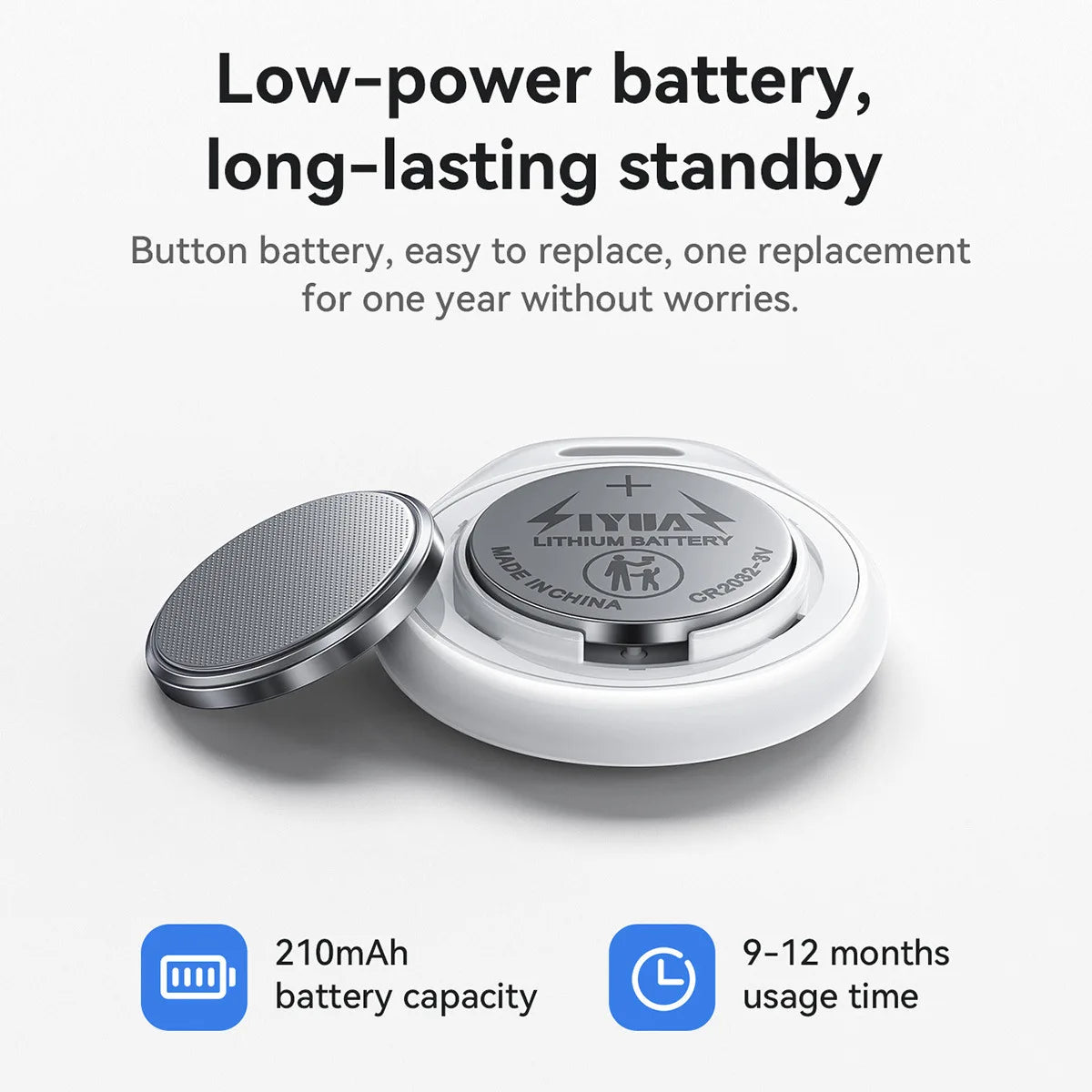 Airtag is compatible with Apple IOS phone, Find My, Bluetooth mini