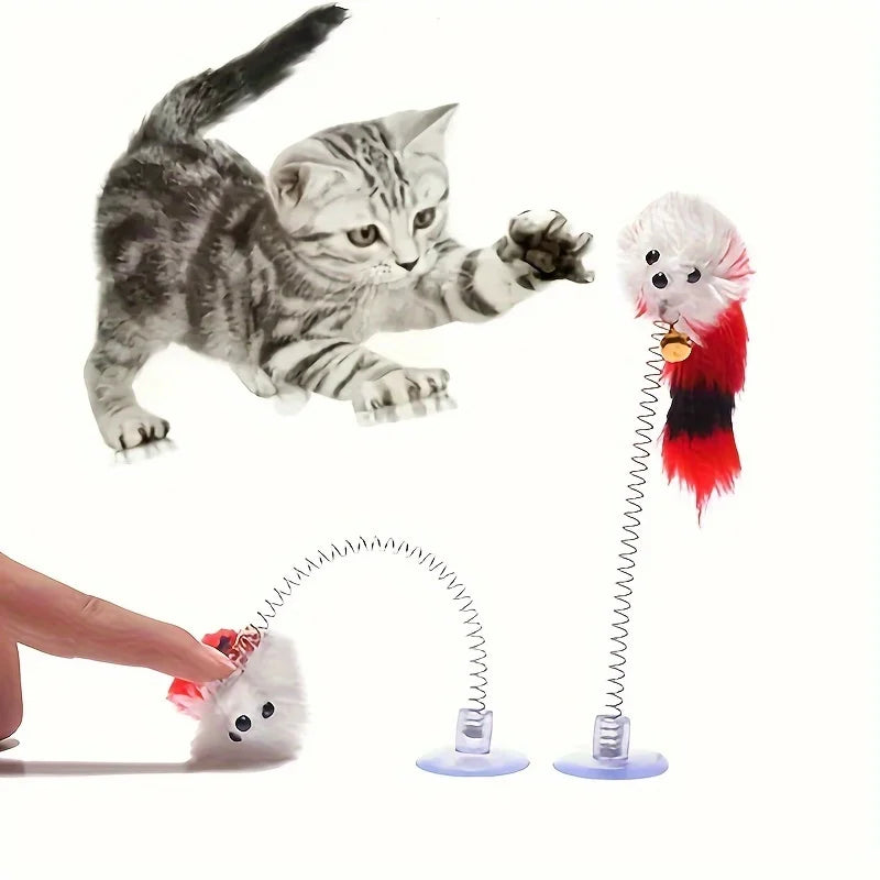 1 Pack of Random Color Suction Cup Spring Bells That Make Sounds for
