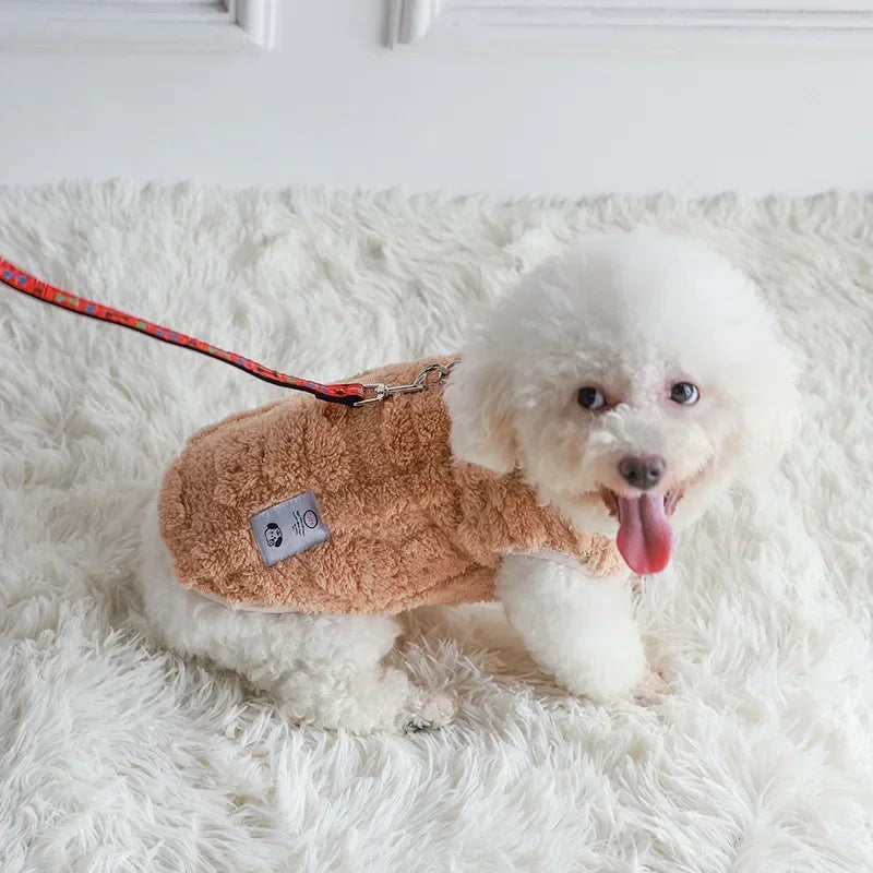 Soft Fleece Dog Clothes Winter Warm Puppy Kitten Pullover Pet Clothes