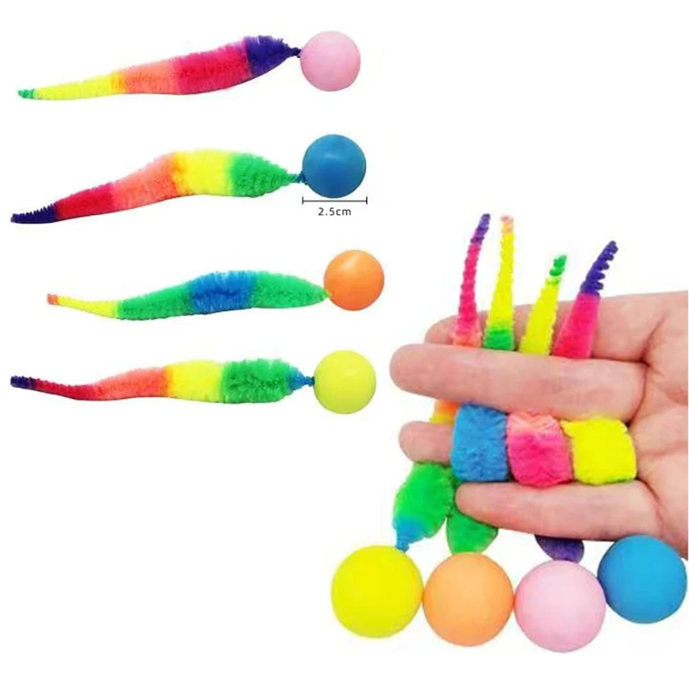 Cat interactive toys Tickle Cat Colorful bouncing ball Pet supplies