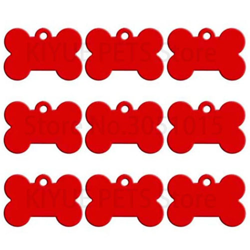 Wholesale 20Pcs Classic Bone Dog ID Tag Pet Tags Custom Anti-Lost