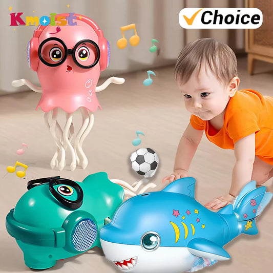 Dancing Jellyfish Toys for Kid Automatic Obstacle Avoidance Crawling