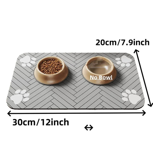 S（little kitten ）、M、L bsorbent Pet Feeding Mat, Waterproof Placemat