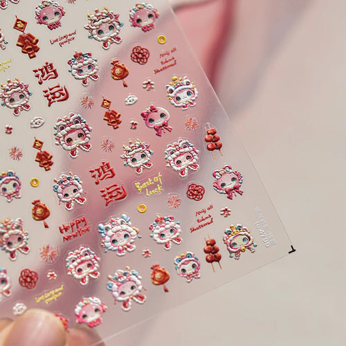 1 piece 5D color crystal star nail stickers high quality love shiny