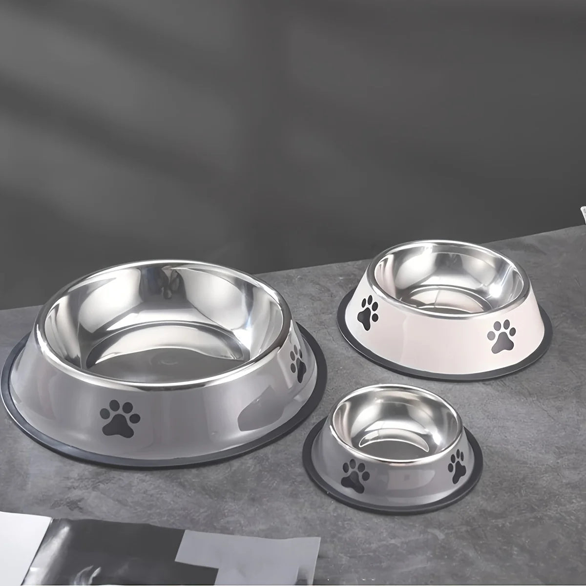 Stainless Steel Pet Bowl Cat  Dog Food Bowl Multi-Specification