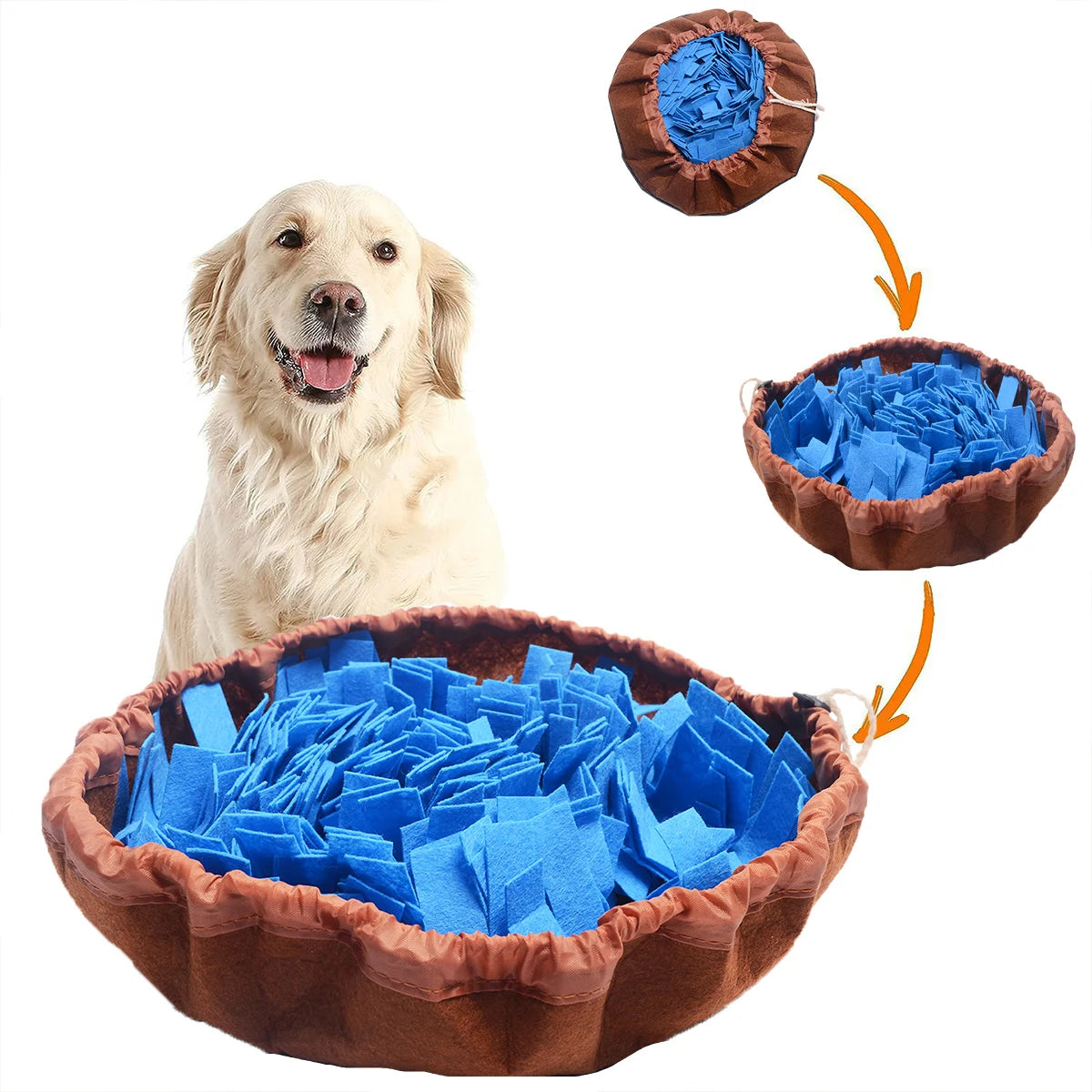 Washable Felt Pet Sniffing Pad Foldable Dog Slow Feeding Mat Toy Dog