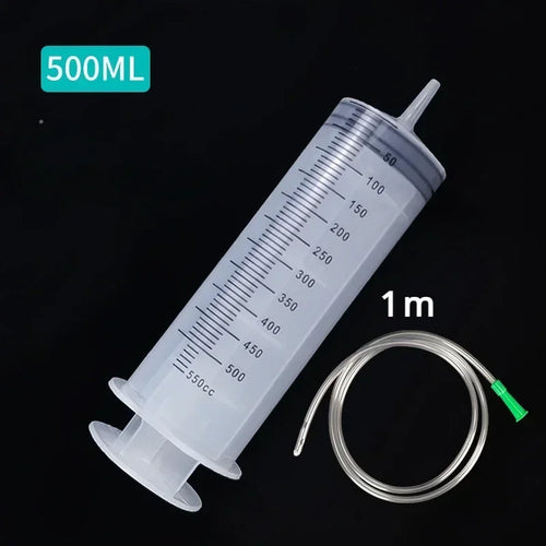 Large Vacuum Capacity Syringe 100/200/300/500ml Reusable Syringe Oil