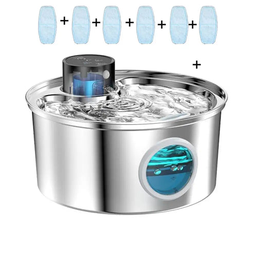 3.2L Recharge 5V USB Cat Water Fountain Automatic Sensor Stainless