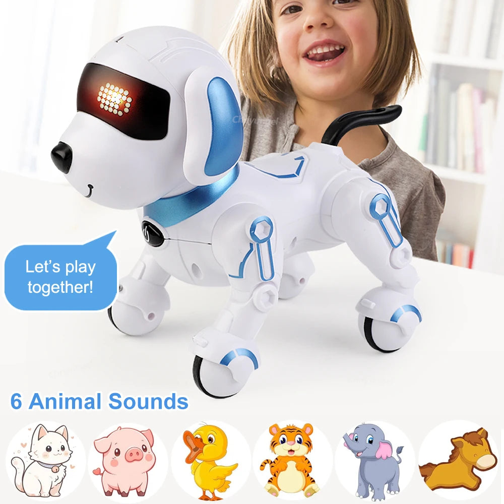 RC Robot Dog Electronic Stunt Pet Interactive Touch Programmable Smart