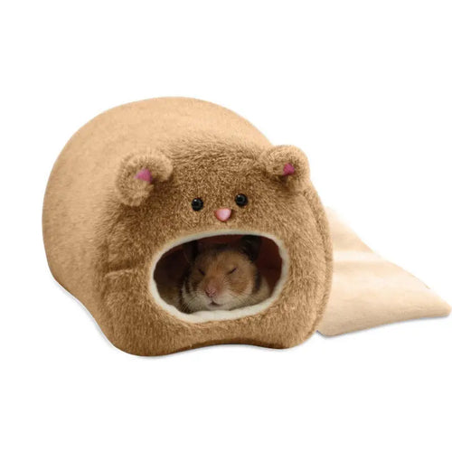 Hamster Soft Warm Bed Rat Hammock Pig Squirrel Winter Pet Toy Hamster