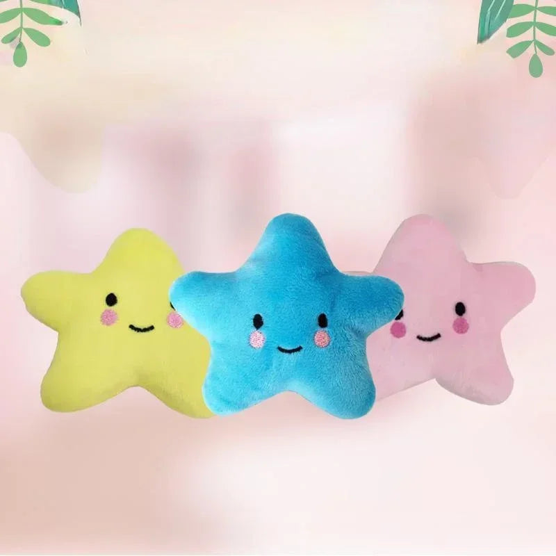 Pets Toys Plush Sounding Pentagram Toys Pets Chew Playing Fun Cute