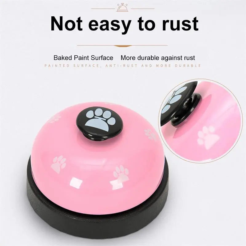 1pc Pet Toy Training Dinner Small Bell Footprint Dog Toys for Teddy