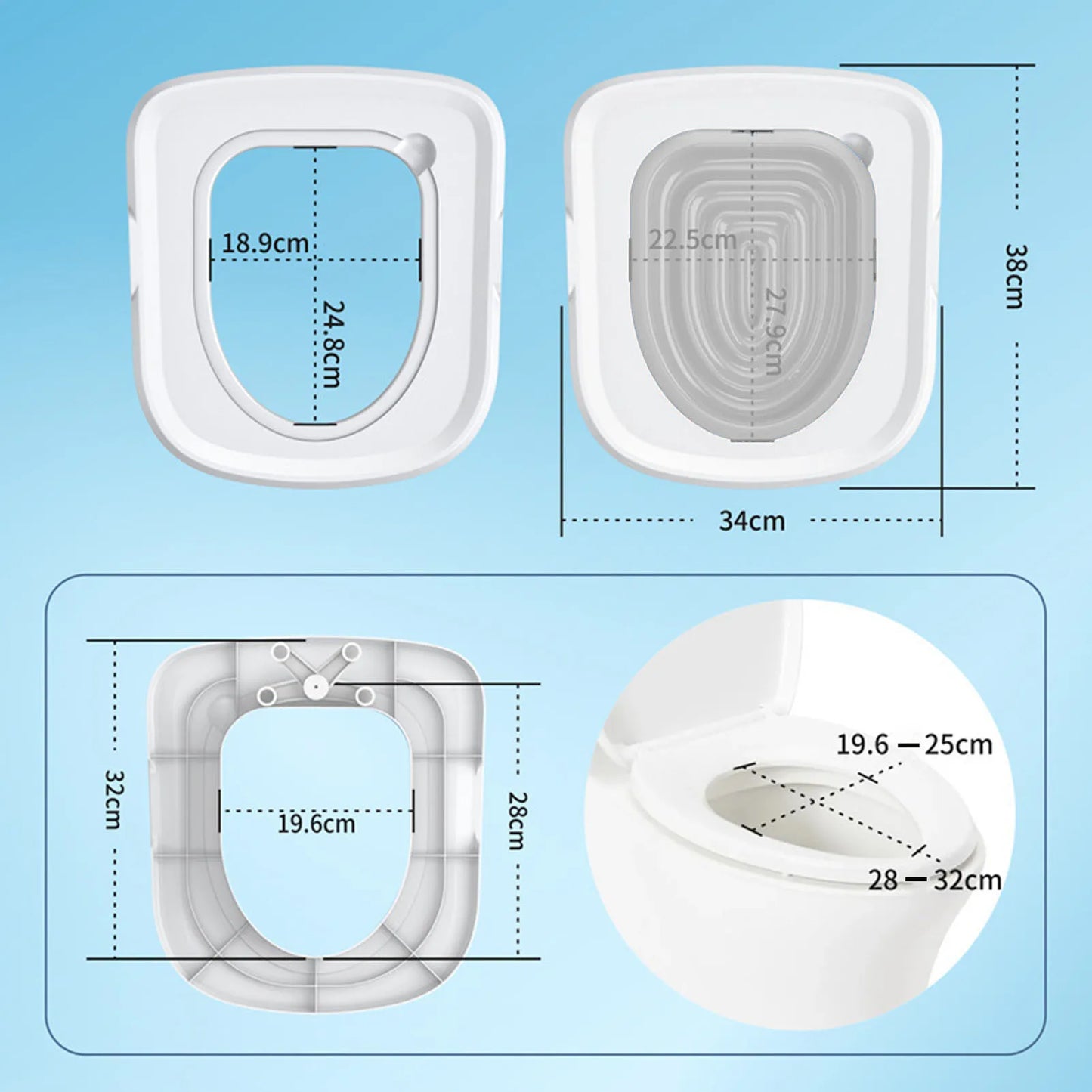 Universal Cat Toilet Training Aid Reusable Cat Toilet Trainer Pet